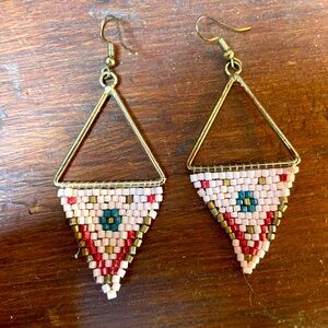 Cute triangle pendant earrings.